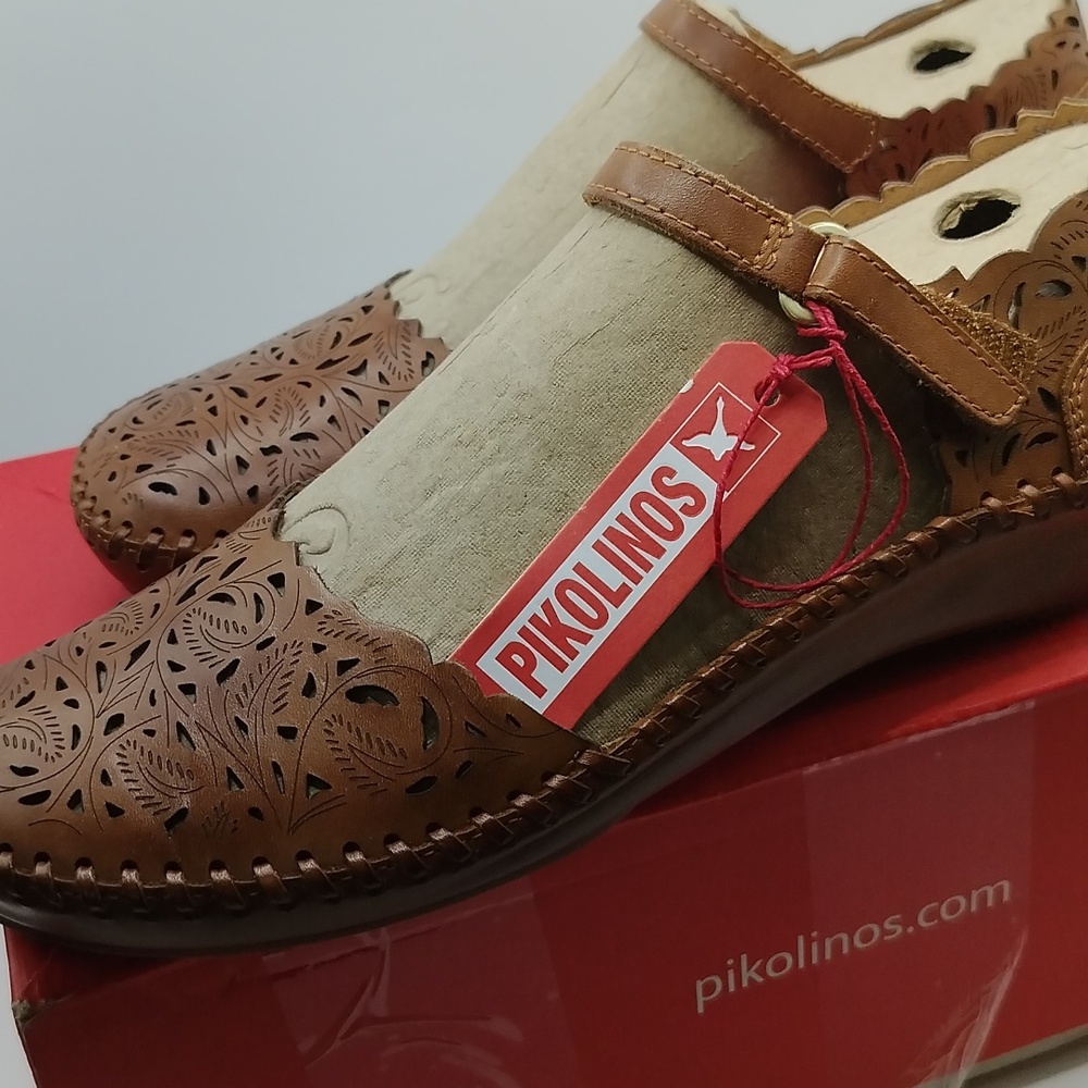 Pikolinos Women's Casual Mary Jane Flat Size 38 (7.5-8.0), Brandy (Brown) - Picture 3 of 17